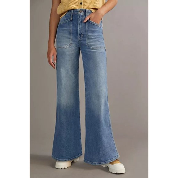 Anthropologie Carpenter Wide Leg Jeans - Picture 2 of 11